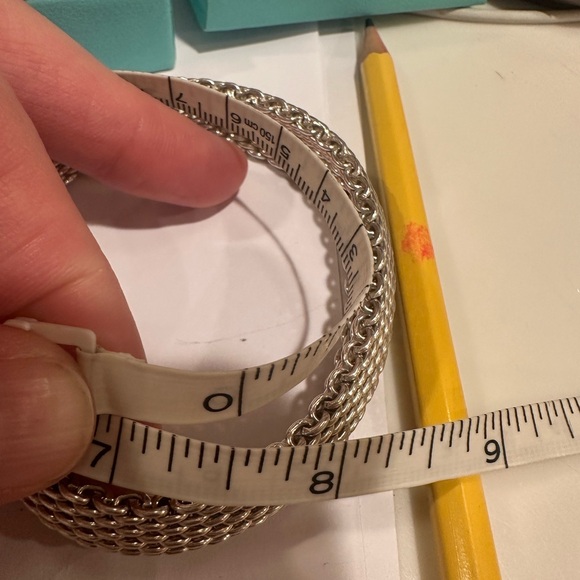 Tiffany and Co Somerset sterling silver Mesh bracelet